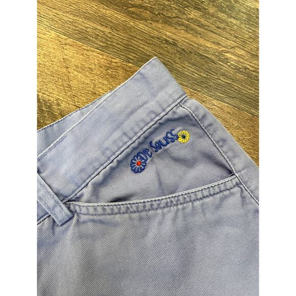 RARE Vintage Dr. Suess Brand Womens Blue Cargo Khaki Short xs/s - Picture 4 of 11